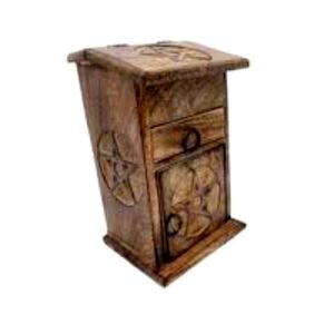 Pentacle wooden storage box